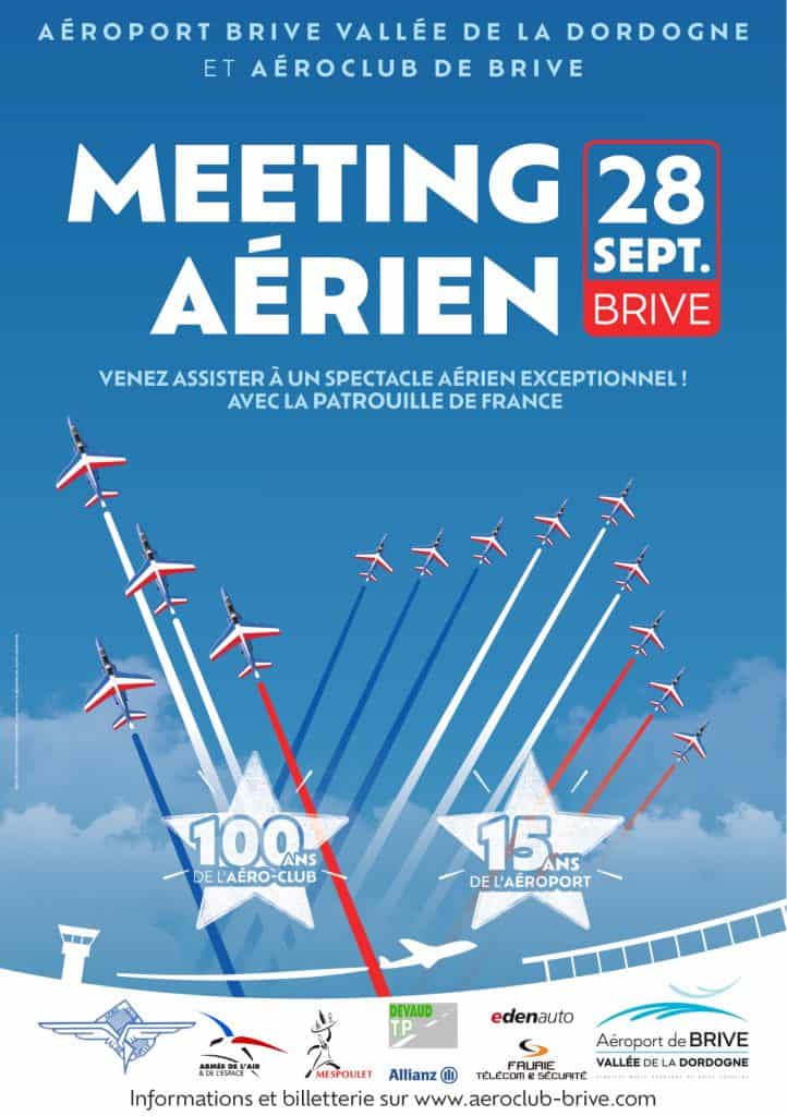 Meeting aérien 2025 de Brive : retour en images - Aéroclub de Brive Meeting aérien 2025 de Brive : affiche