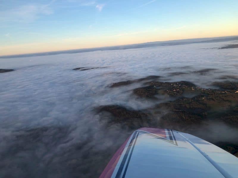 Cap10 rose de l'aéroclub de Brive en vol
