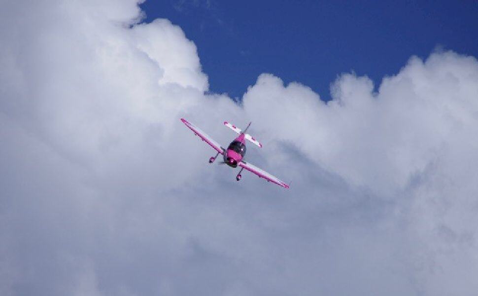 Cap10 rose de l'aéroclub de Brive en vol
